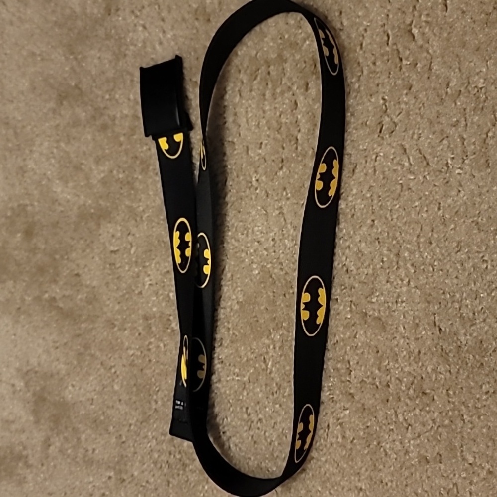 Buckle-Down Web Belt Men's DC Comics Batman Emblem Belt